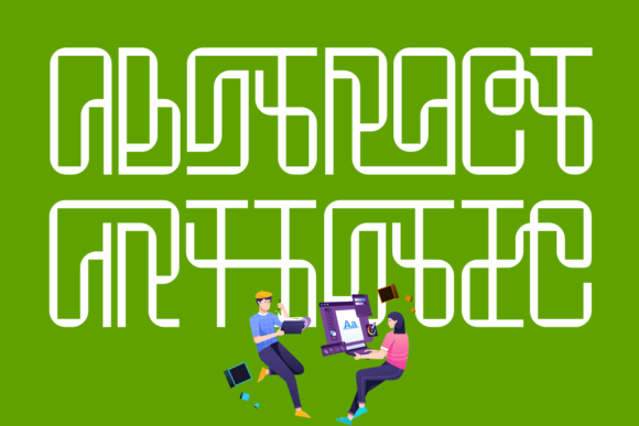 Abstract Artistic: A Display Font for Bold Branding