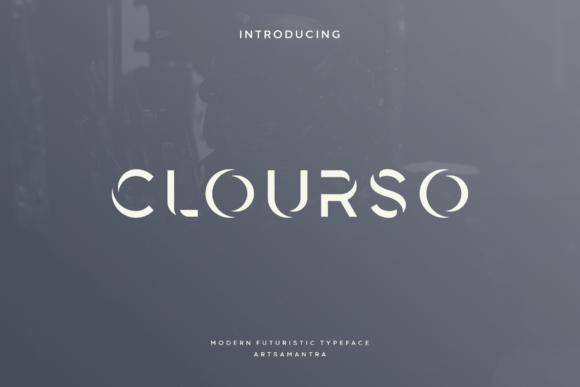 Clourso: A Futuristic Display Font for Digital Branding