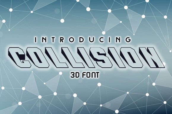 Collision: The Ultimate 3D Retro Font for Crafters and Creators