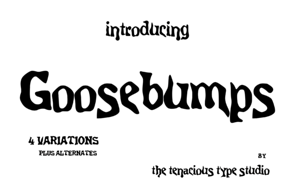 Goosebumps Font: A Horror Classic for Crafters