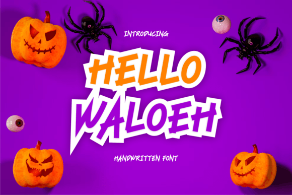 Hello Waloeh: A Bold Display Font for Crafters
