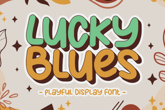 Lucky Blues Font: A Playful Display Typeface for Your Brand Identity