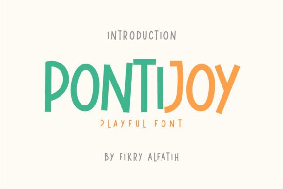 Pontijoy: A Playful Display Font for Consistent Branding
