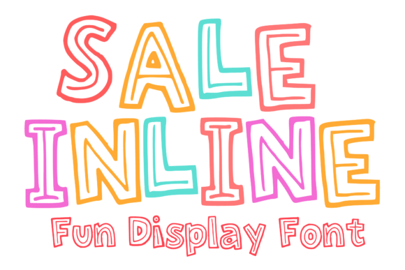 Sale Inline: A Casual Font for Editorial Playfulness