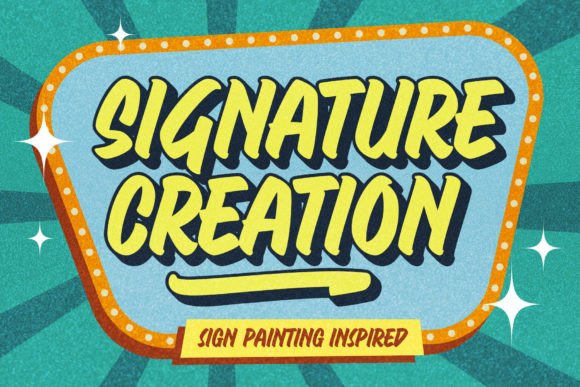 Signature Creation: The Nostalgic Display Font for Editorial Design