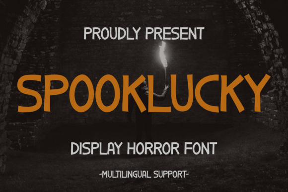 Spooklucky Font: A Halloween-Inspired Display Typeface for Editorial Design