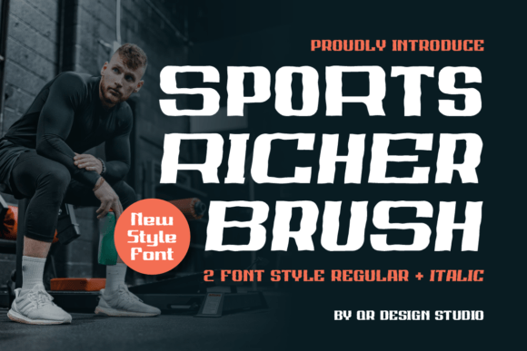 Sports Richer Brush: A Bold Display Font for Web Design