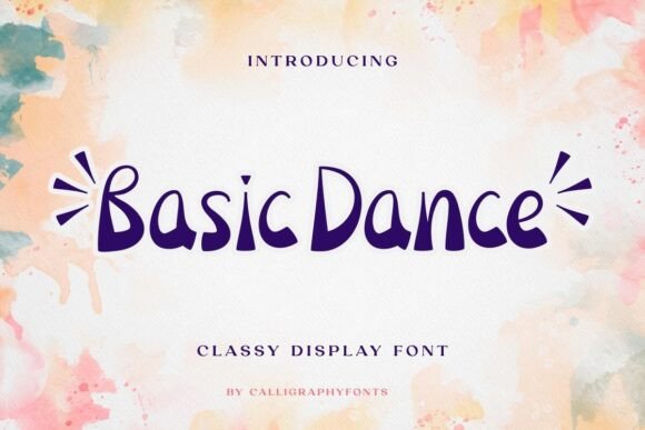 The Basic Dance Font: A Playful Display Typeface for Editorial Design